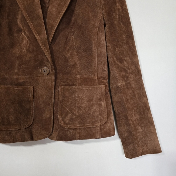 New York & Company Brown Leather Jacket - Picture 5 of 5